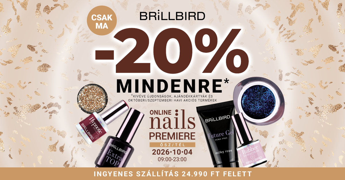 2026 ősz Nails 20% mindenre
