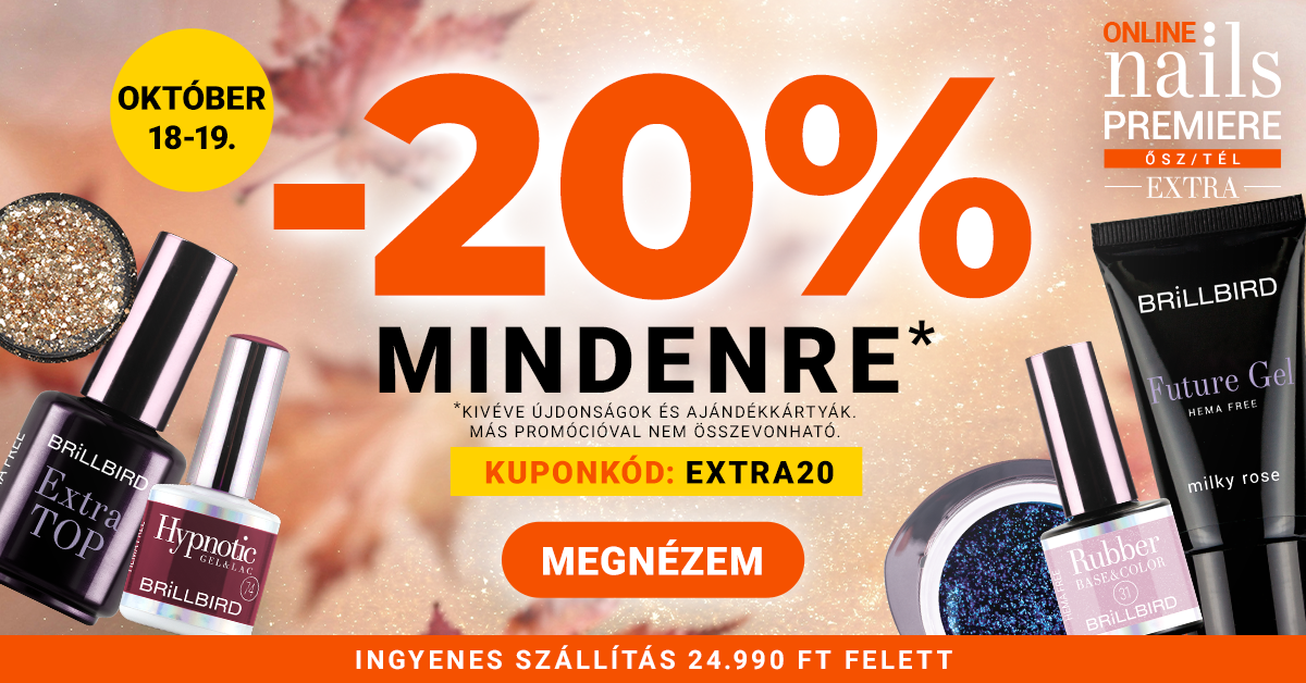 Nails Premiere Extra 2026 ősz 20% off