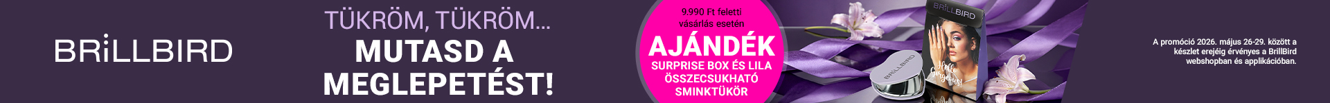 surprise box és tükör ajándékba