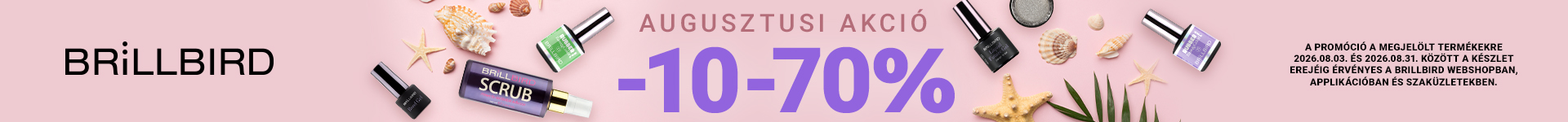Augusztusi havi akció