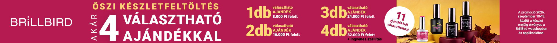 4 választható ajándék 