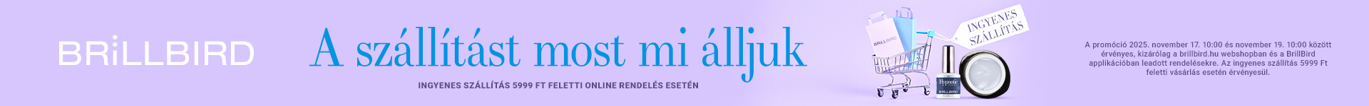 Ingyenes szállítás november