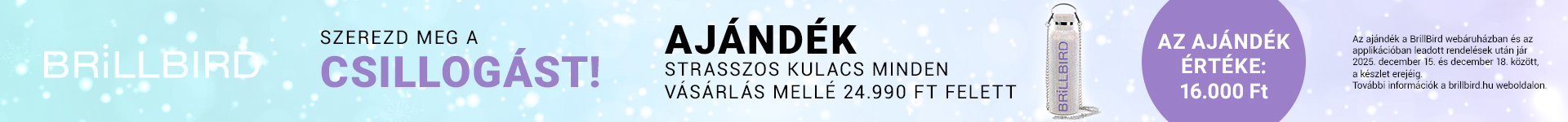 Strasszos kulacs ajándék kampány