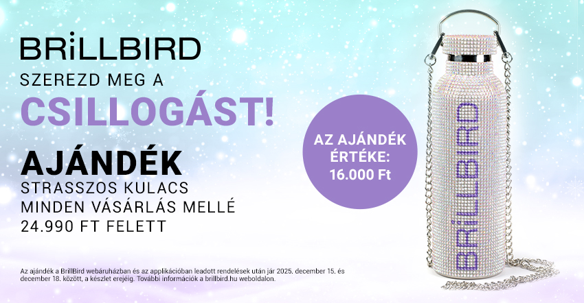 Strasszos kulacs ajándék kampány