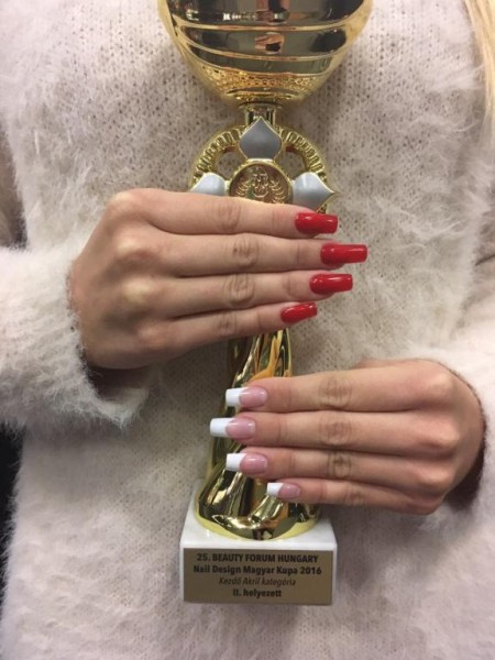 Pototzky Zsófia Magyar Nail Design Kupa kezdő kategória Porcelán II. helyezés