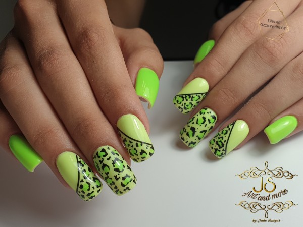 Neon leopard