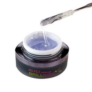 No File Builder gel - Clear - reszelésmentes műköröm építő zselé 15ml 