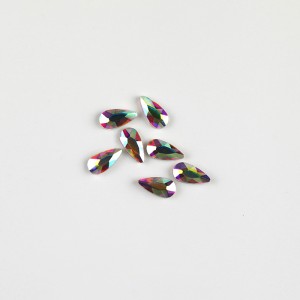 Műköröm Formakövek (10 db-os) drop 5x3mm clear AB