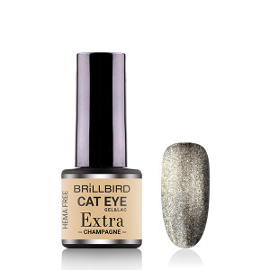 CAT EYE EXTRA HEMA Free Champagne - pezsgő színű macskaszem GÉL LAKK 4ml