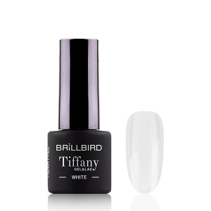 TIFFANY ÜVEGHATÁSÚ GÉL LAKK - fehér (white) - 4ml