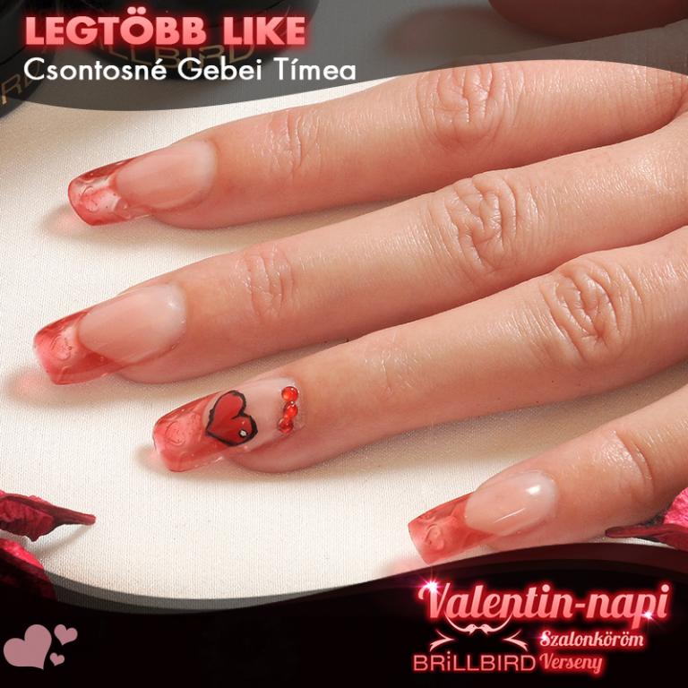 Valentin napi műköröm képek