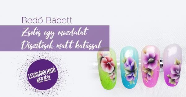 Zselés egymozdulat díszítések matt hatással - LEVÁSÁROLHATÓ