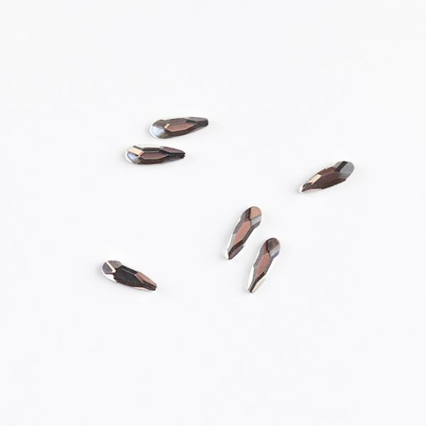 Műköröm Formakövek (10db-os) drop  2x6mm clear
