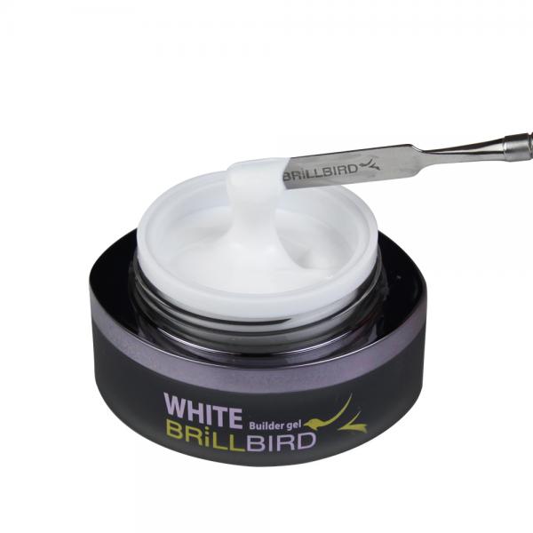 LUX WHITE - FEHÉR Műköröm építő ZSELÉ 15ml