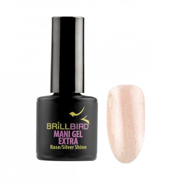 Mani Gel Extra - Rose - Silver shine 8 ml - Saját köröm erősítő gél lakk alap