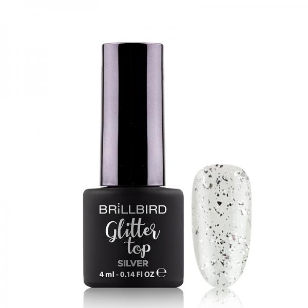 Glitter Top - silver - 4ml 