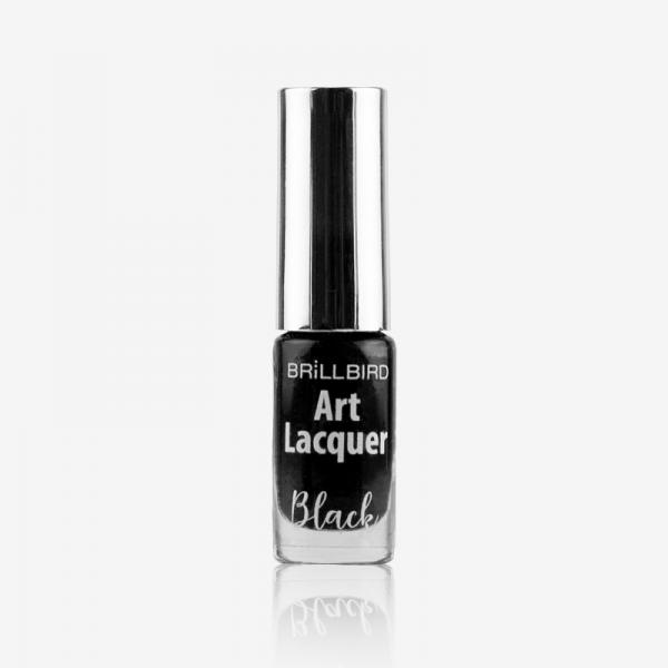 ART LACQUER FEKETE TŰECSETES KÖRÖMLAKK 3ml