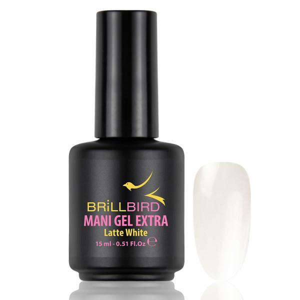 Mani Gel Extra - Latte White 15 ml - Saját köröm erősítő gél lakk alap