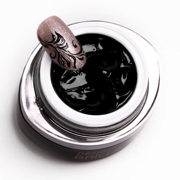 DESIGNER GEL 2 - Fekete festőzselé (black) 3ML