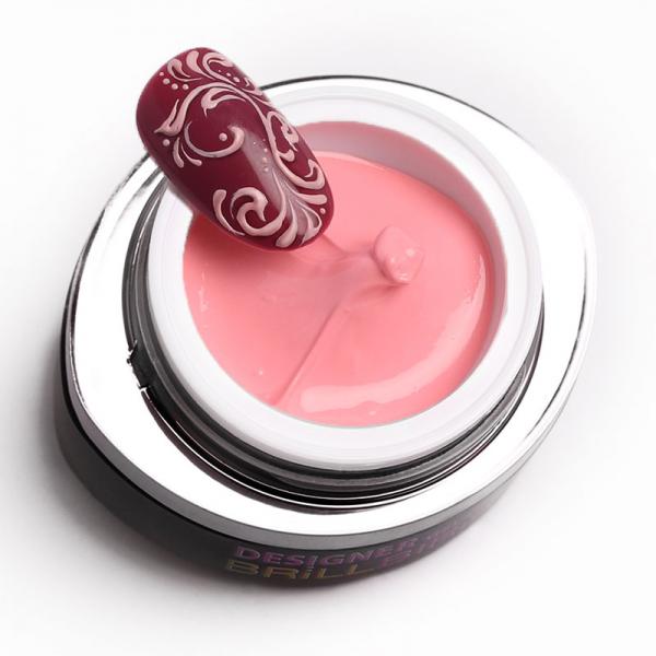 DESIGNER GEL 17 - babarózsaszín FESTŐZSELÉ (baby pink) 3ML